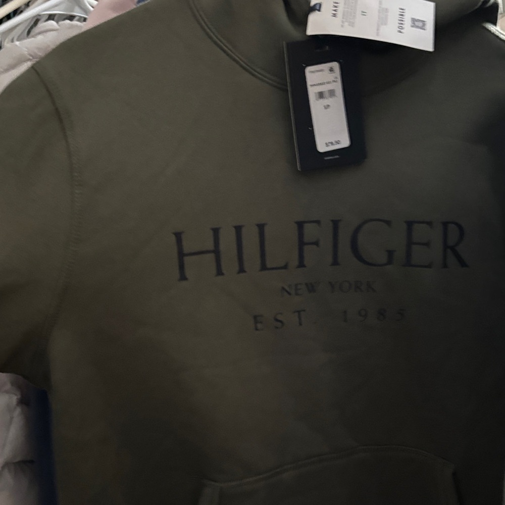 Tommy Hilfiger Olive Green Hoodie - Picture 5 of 5